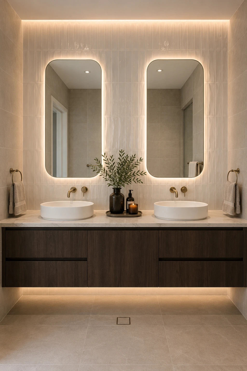 Bathroom vanity cabinetry